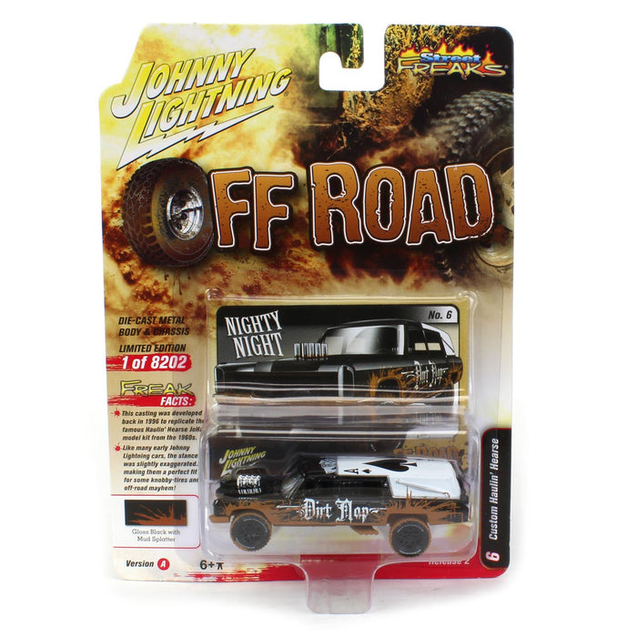 1/64 Johnny Lightning Street Freaks 2022 Release 2A - Haulin' Hearse, Off Road