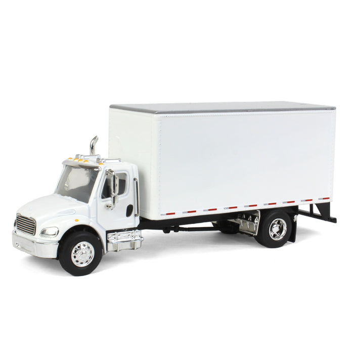 1/64 Freightliner M2 Van Box Truck, Blank White