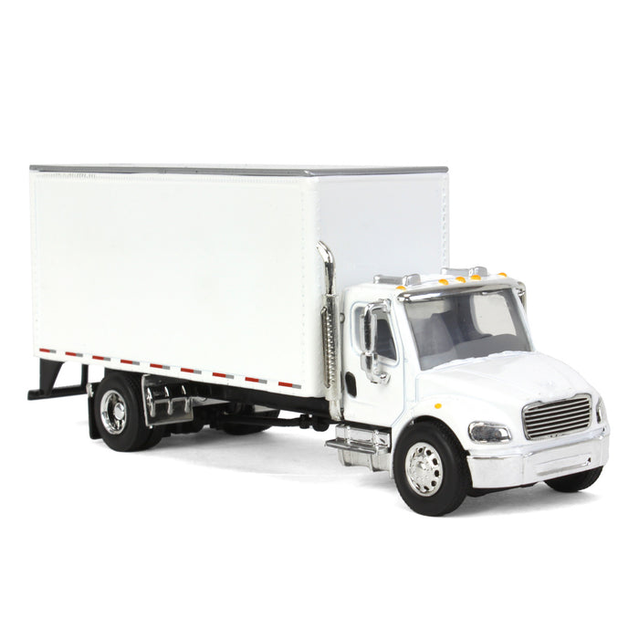 1/64 Freightliner M2 Van Box Truck, Blank White