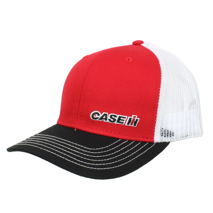 Case IH Red/Black Chino Twill with White Mesh Back Cap