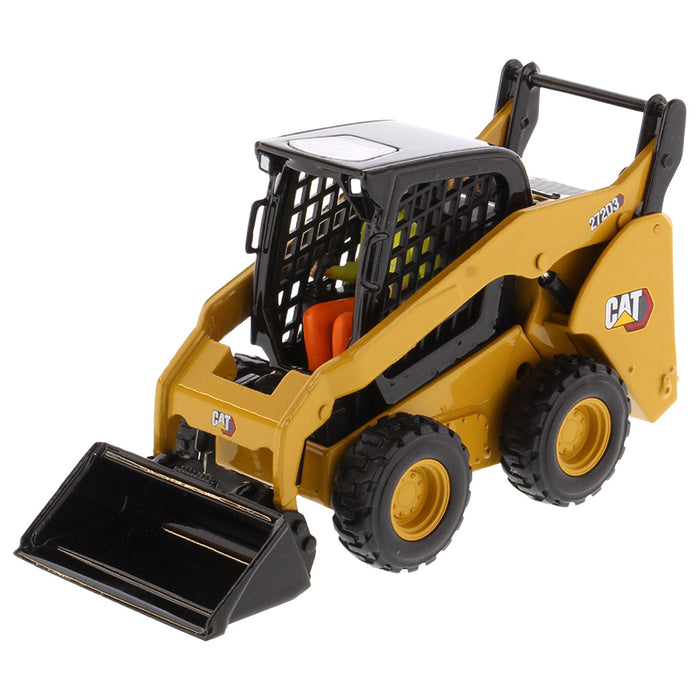 1/32 CAT 272D3 Skid Steer Loader w/ Bucket, Fork and Grapple Tools