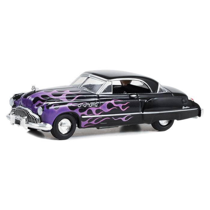 1/64 1949 Buick Roadmaster Hardtop, Black with Flames, Hobby Exclusive