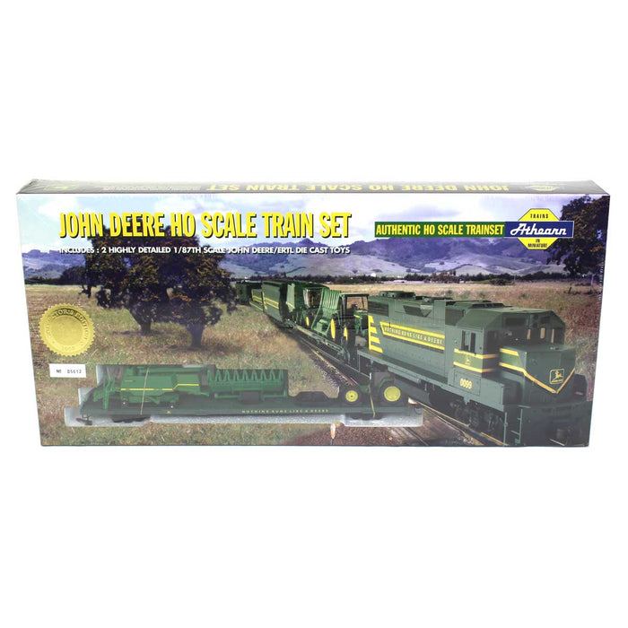 (B&D) 1/87 John Deere HO Scale Train Set with 9510 Combine & 8300 Tractor - Damaged Box & Tractor