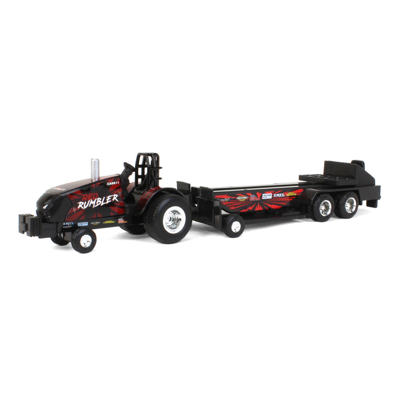 (B&D) 1/64 Case IH Magnum "Red Rumbler" Pulling Tractor with Pulling Sled by ERTL - Damaged Box