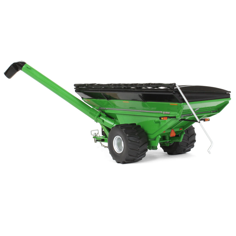 1/64 Brent V1300 Grain Cart with Flotation Tires by SpecCast, Green
