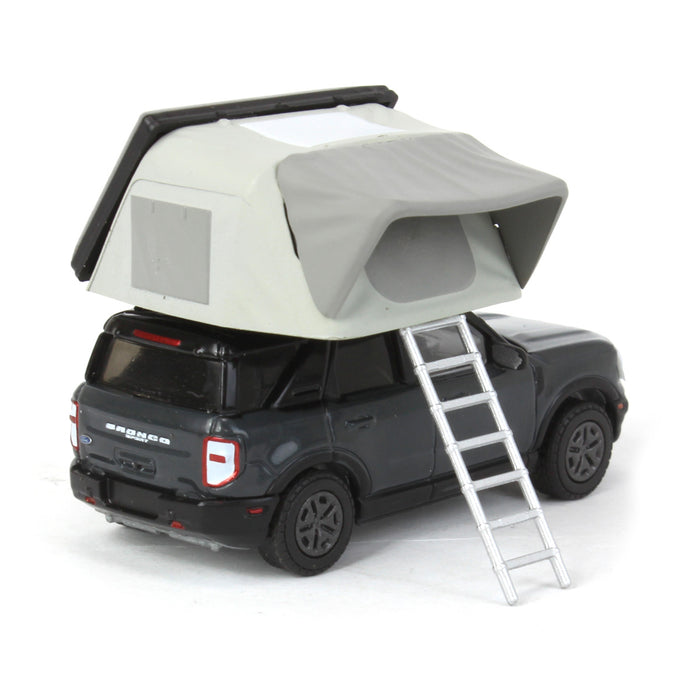 1/64 2021 Ford Bronco Sport with Modern Rooftop Tent, Great Outdoors Series 1