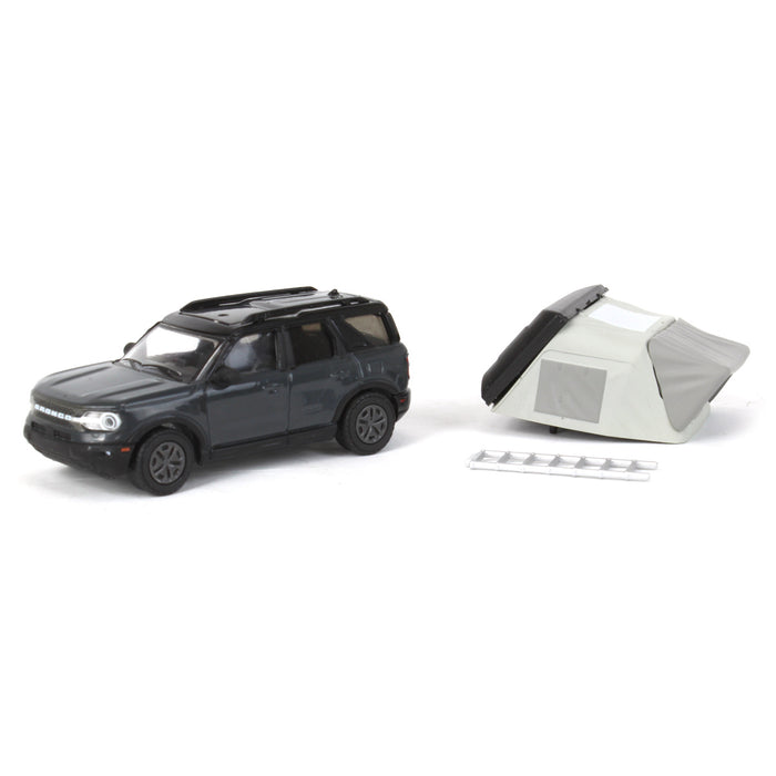 1/64 2021 Ford Bronco Sport with Modern Rooftop Tent, Great Outdoors Series 1