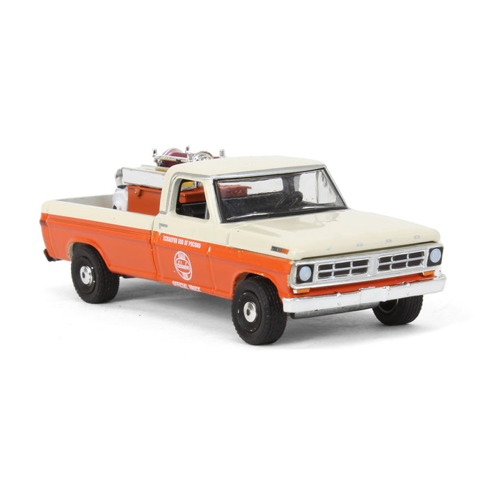 1/64 1971 Ford F-250 with Fire Equipment, 1971 Schaefer 500 Pocono Official Truck