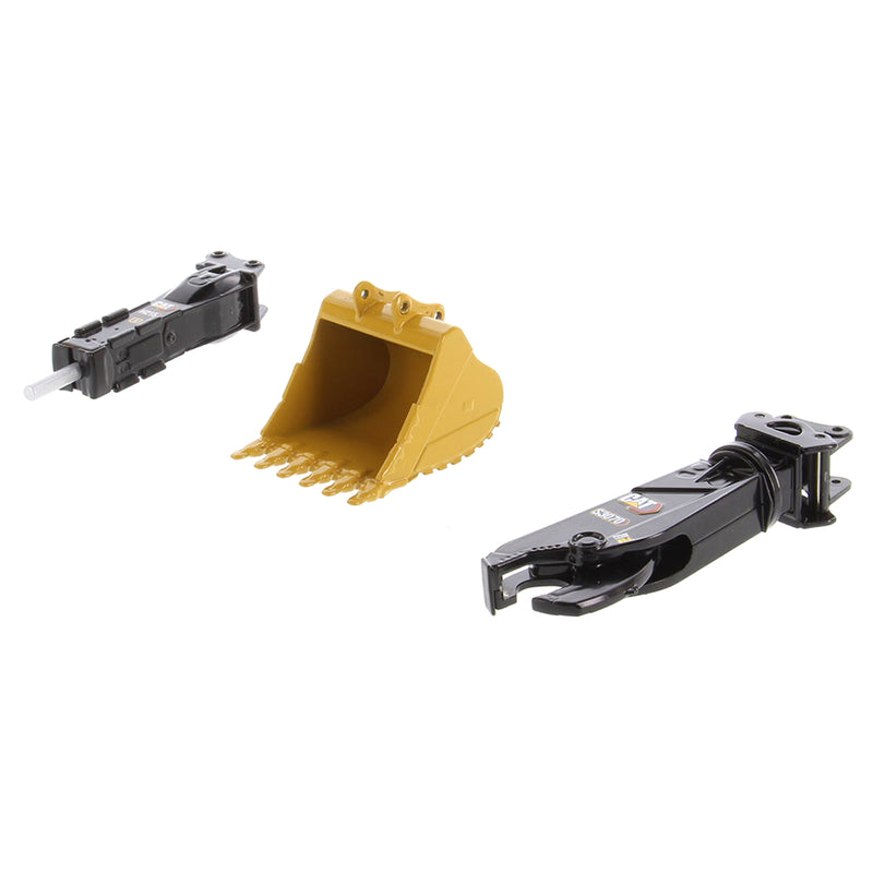 1/50 CAT 395 Next Generation Hydraulic Excavator (General Purpose Version) w/ Bucket, Hammer & Shear