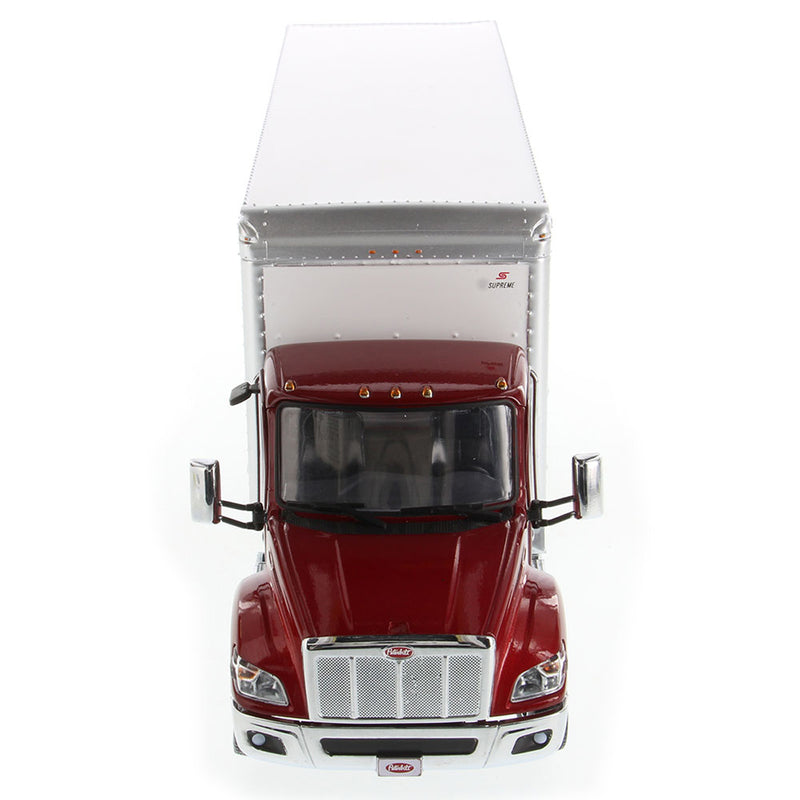 1/32 Red Peterbilt Model 536 with White Supreme Signature Van Truck Body