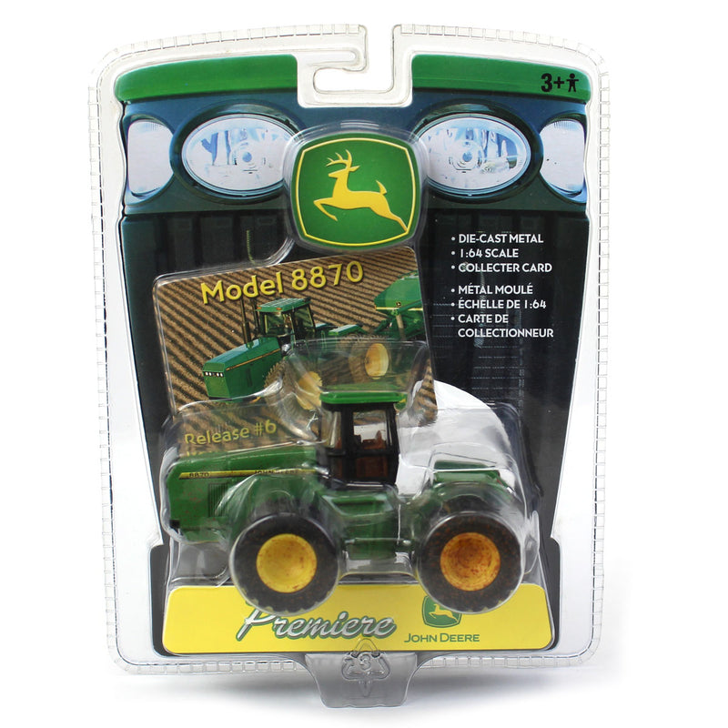 1/64 John Deere 8870 Tractor, ERTL Premiere Series #6 Chase Muddy Version