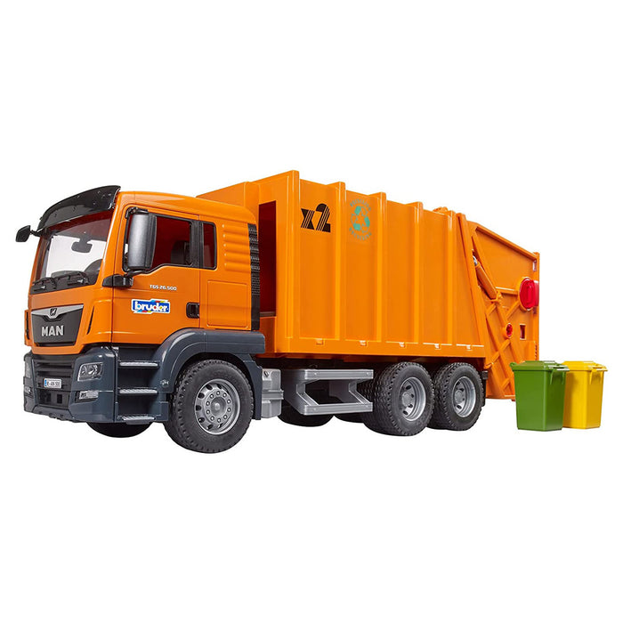 1/16 MAN TGS Orange Garbage Truck by Bruder