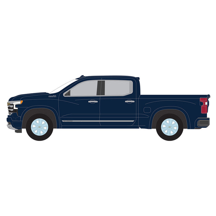 1/64 2023 Chevrolet Silverado High Country, Northsky Blue, Showroom Floor Series 4