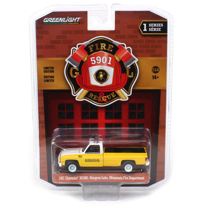 1/64 1987 Chevrolet M1008 4x4 Sturgeon Lake Minnesota Fire Department, Fire & Rescue Series 1