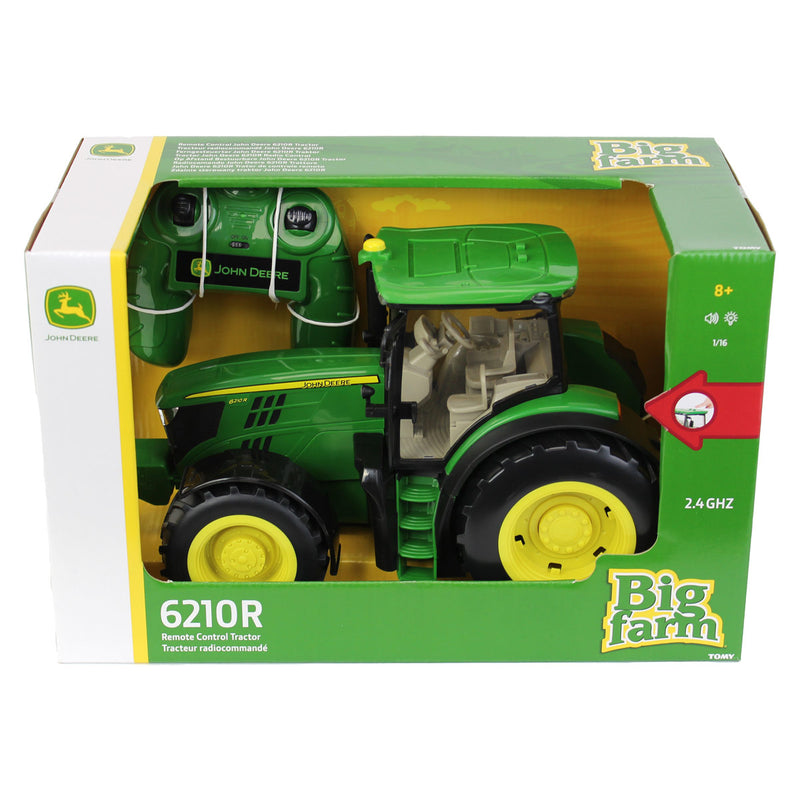 (B&D) 1/16 Big Farm John Deere 6210R Remote Control Tractor - Damaged Item