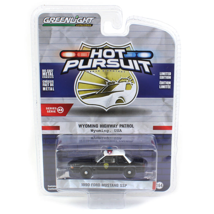 1/64 1990 Ford Mustang SSP, Wyoming Hwy Patrol, Hot Pursuit 43