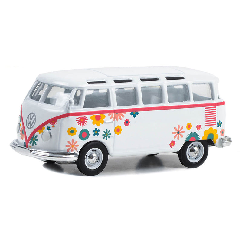1/64 1964 Volkswagen Type 2 (T1) Samba Bus, Flower Power, Club Vee-Dub Series 17