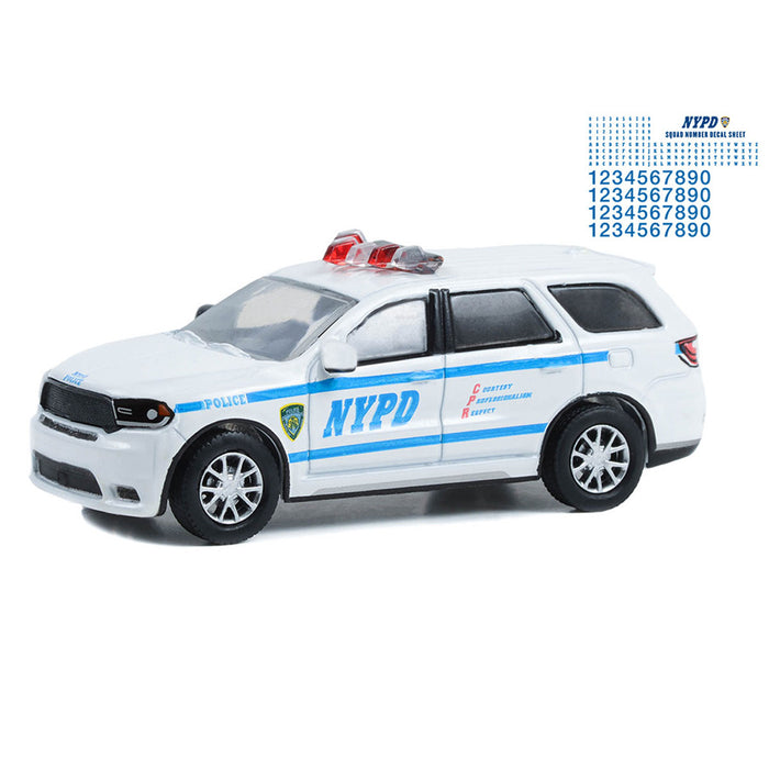 1/64 2019 NYPD Dodge Durango with Squad Number Decal Sheet, Hobby Exclusive