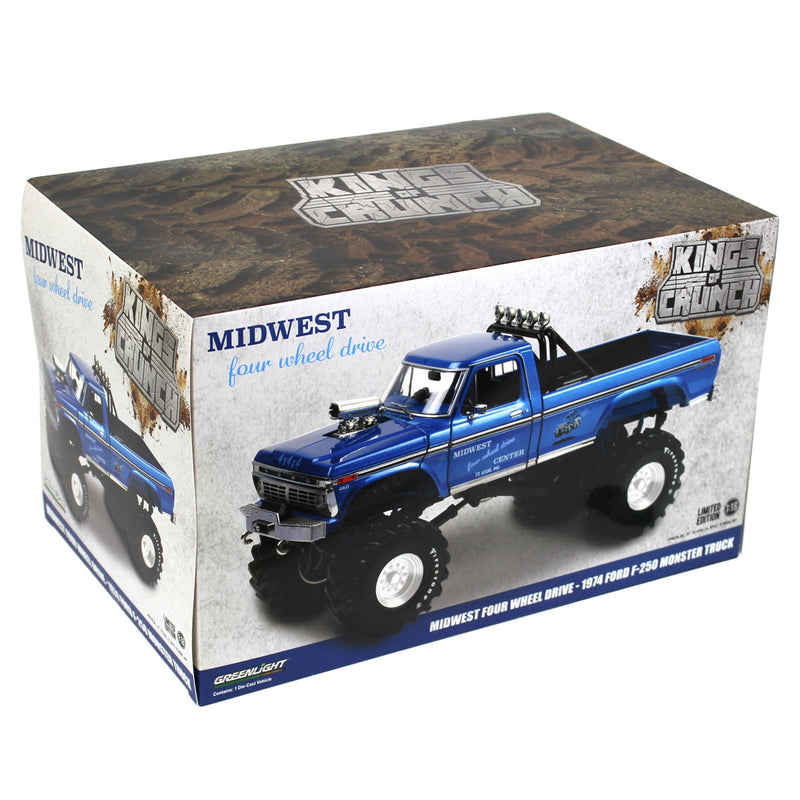 1/18 1974 Ford F-250 Monster Truck with 48 Inch Tires, Midwest 4WD & Performance Center
