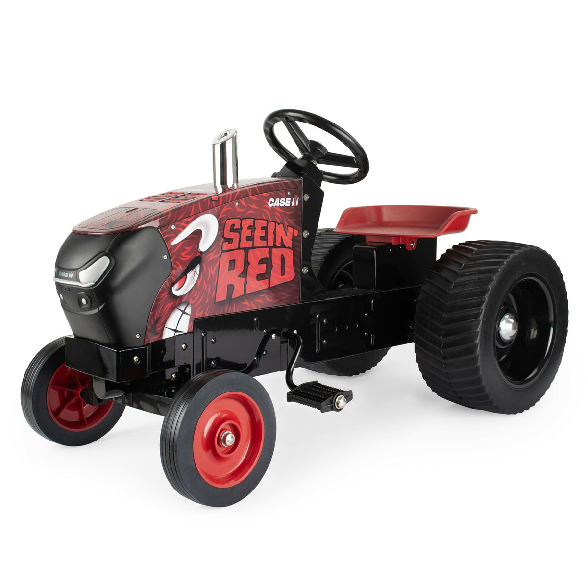 tractor with pedals Case IH Magnum Seein' Red Pulling Pedal Tractor by ERTL