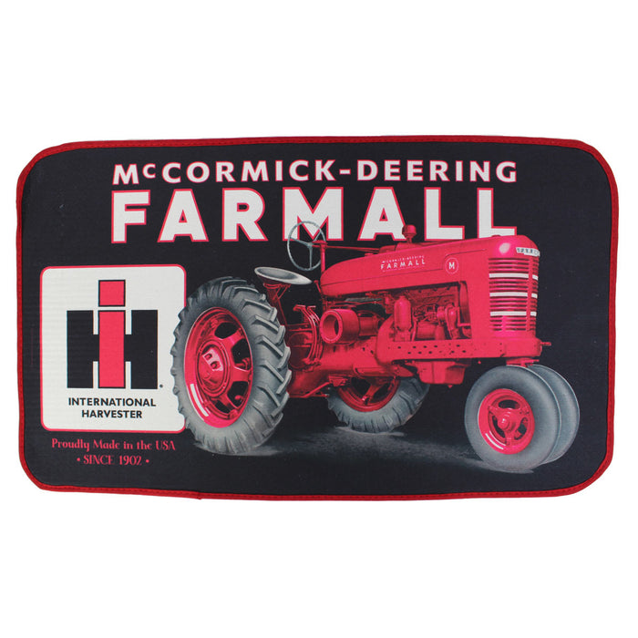 IH McCormick-Deering Farmall M Tractor Door Mat, 30in x 17.75in