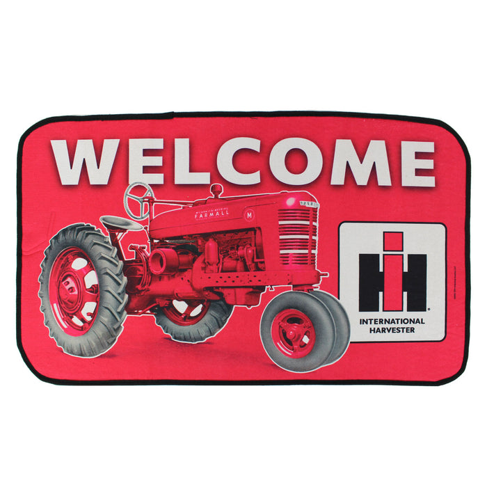 IH Farmall M Tractor Welcome Mat, 30in x 17.75in