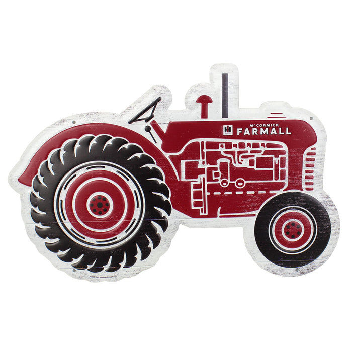 IH Farmall Tractor Tin Sign, 16in x 11in