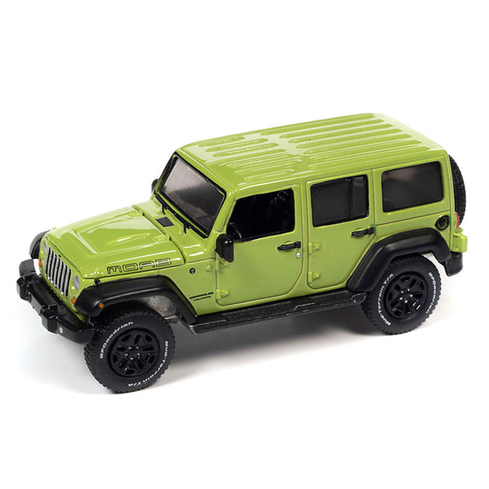1/64 Auto World 2023 Release 2B, 2013 Jeep Wrangler Unlimited Moab Edition, Gecko Green