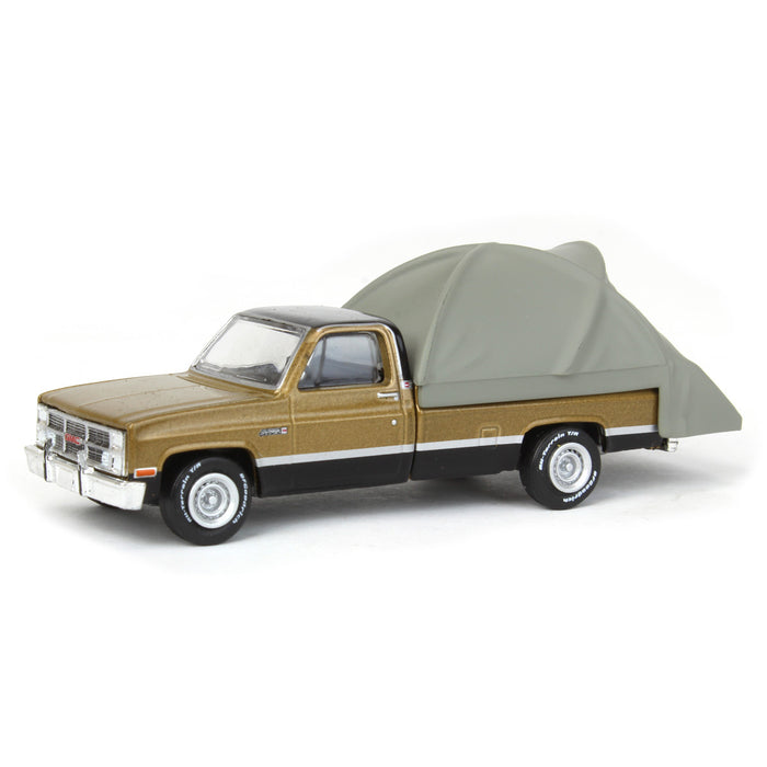 1/64 1984 GMC Sierra Classic with Modern Truck Bed Tent, Great Outdoors Series 1