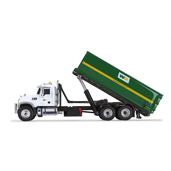 1/87 Mack Granite MP with Tub-Style Roll-Off Container, Waste Management