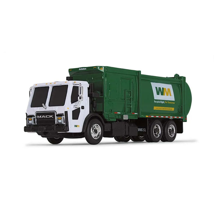 1/87 Mack LR Waste Management Refuse Truck with McNeilus ZR Side Loader