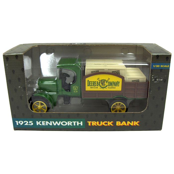 (B&D) 1/30 John Deere Kenworth Truck Bank by ERTL, #8 in Series - Damaged Box, Damaged Item