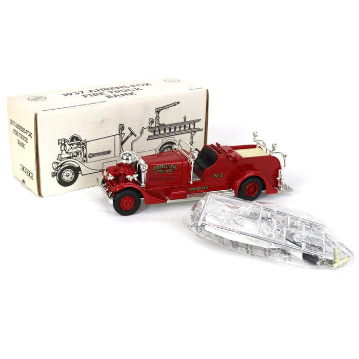 1/30 1937 Dubuque Ahrens-Fox Fire Truck Bank by ERTL