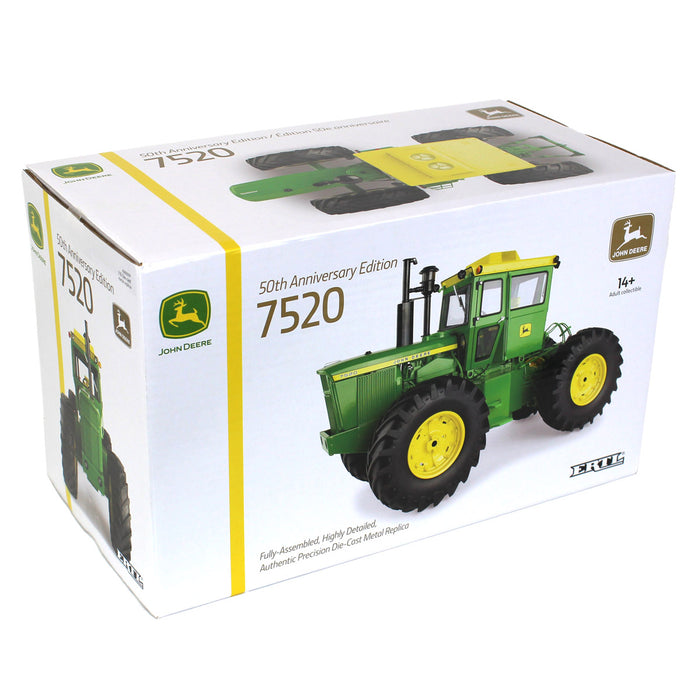 Gold Chase Unit ~ 1/16 John Deere 7520 4WD 50th Anniversary Tractor, ERTL Precision Series