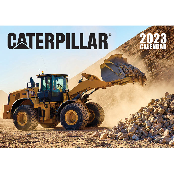(B&D) 2023 Caterpillar 12 Month 17" x 12" Wall Calendar - Damaged Item