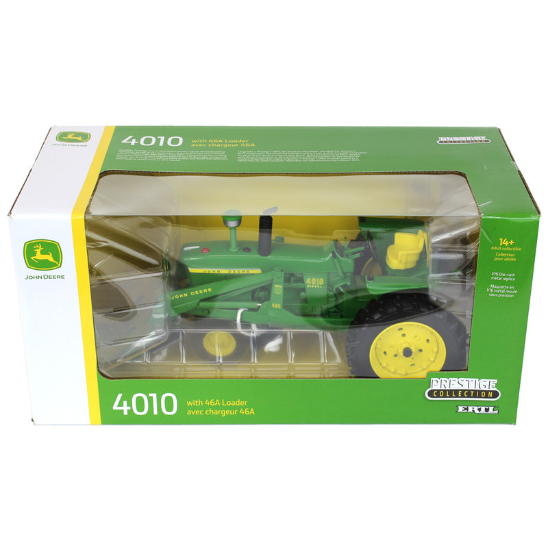 1/16 John Deere 4010 Tractor with Narrow Front & 46A Loader by ERTL