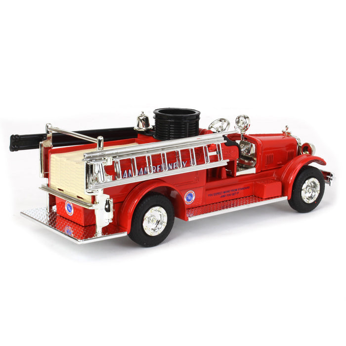 1/30 Mandan Refinery Seagrave Fire Engine Coin Bank