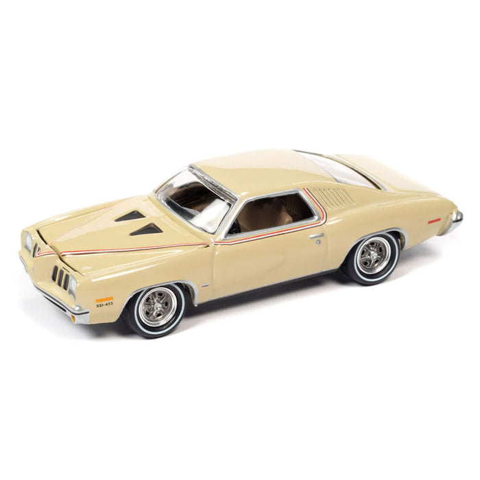 1/64 Mesa Tan 1973 Pontiac Grand Am, Johnny Lightning Muscle Cars 2021 Release 4B