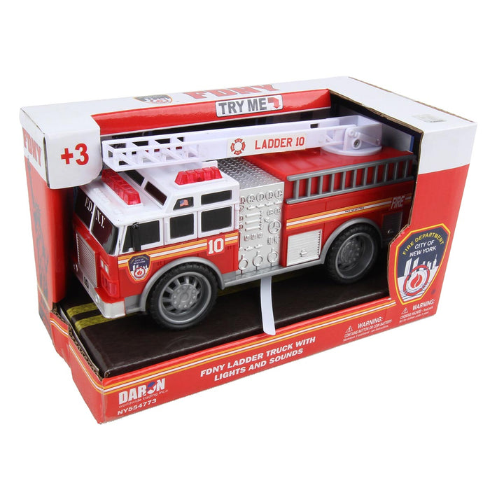 (B&D) 7" FDNY Fire Truck with Lights & Sounds - Damaged Item