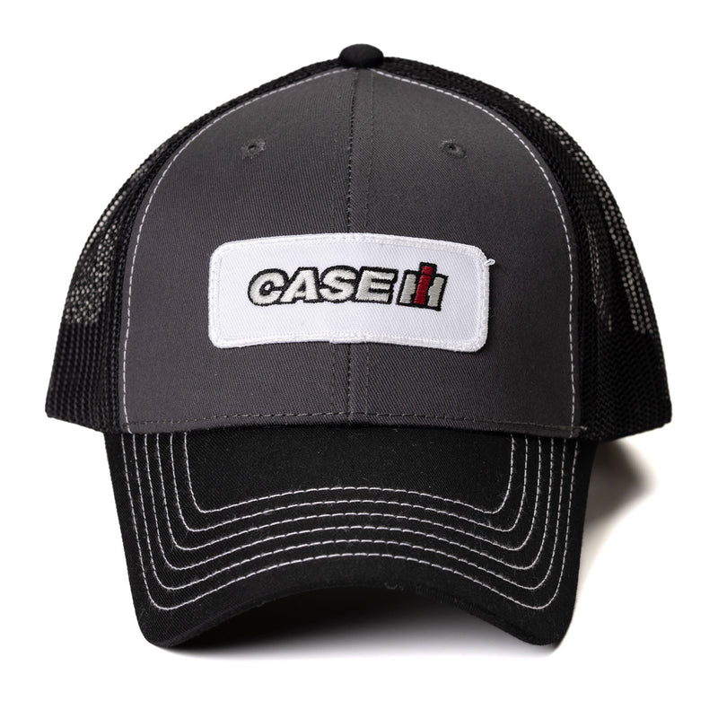 Case IH Logo Gray & Black Mesh Back Hat