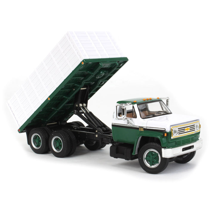 1/64 Green/White 1970s Chevrolet C65 Grain Truck, DCP by First Gear