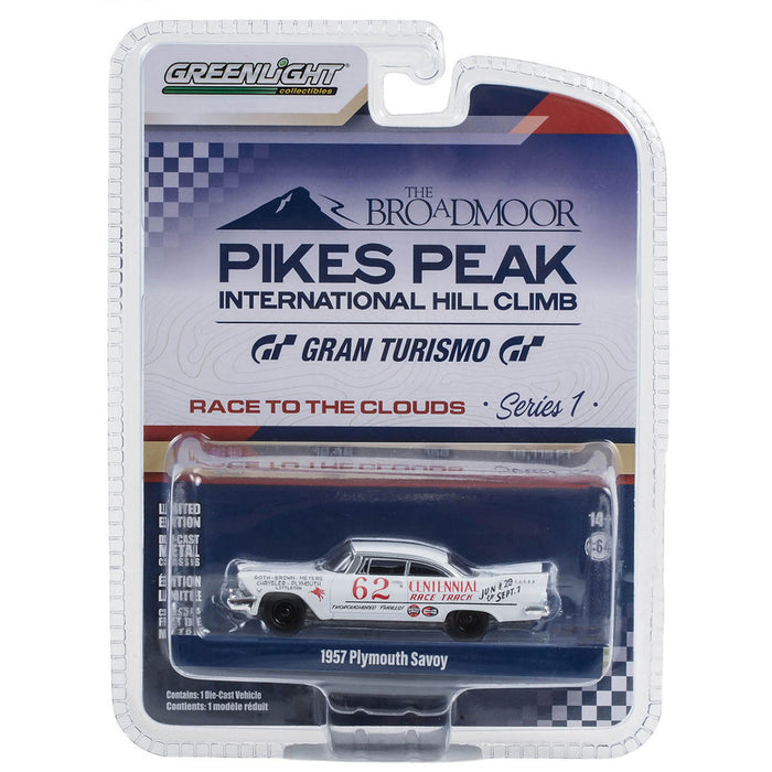 1/64 1957 Plymouth Savoy #62, Joe Giba, Pikes Peak International Hill Climb Series 1