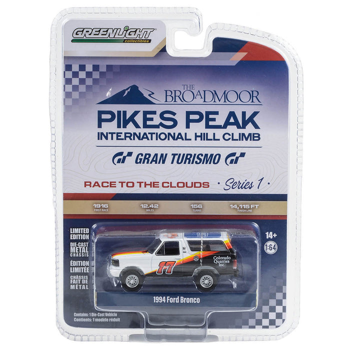 1/64 1994 Ford Bronco #17, Jimmy Ford, Pikes Peak International Hill Climb Series 1