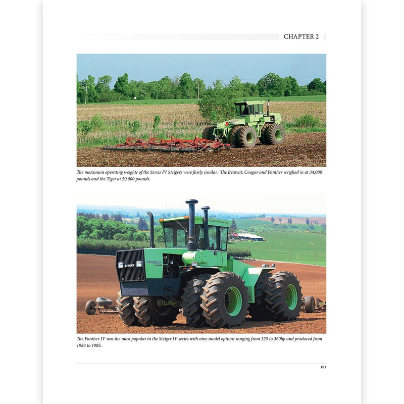 The Green Steiger Tractor Story 206 Page Book by Peter D. Simpson