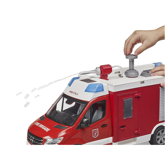 1/16 Mercedes-Benz Sprinter Fire Rescue Truck with Water Pump and Lights & Sounds by Bruder