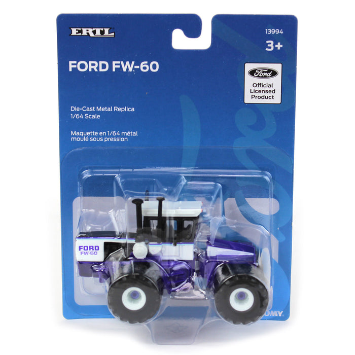 1/64 Purple Ford FW-60 4WD Tractor with Front & Rear Duals