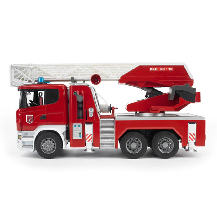 1/16 Scania Super 560R Fire Engine w/ Ladder & Water Pump + Lights & Sounds by Bruder