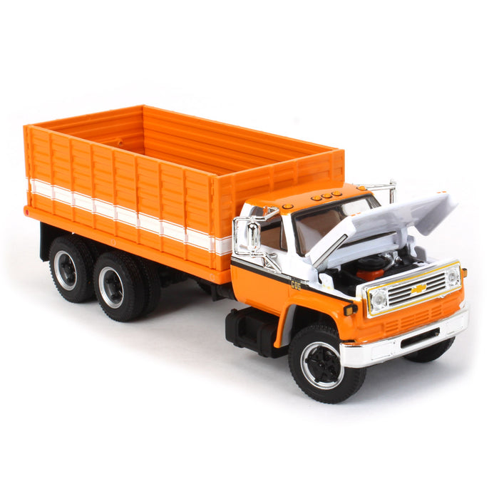 1/64 Orange/White 1970s Chevrolet C65 Grain Truck, DCP by First Gear