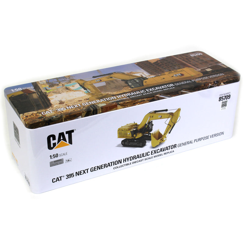 1/50 CAT 395 Next Generation Hydraulic Excavator (General Purpose Version) w/ Bucket, Hammer & Shear