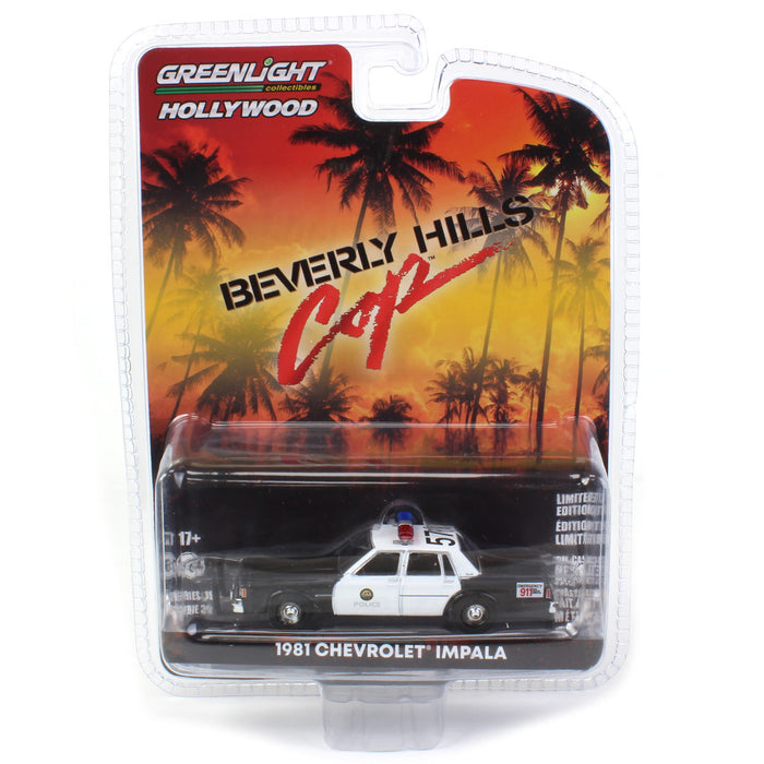 1/64 1981 Chevrolet Impala Police, Beverly Hills, Hollywood Series 39